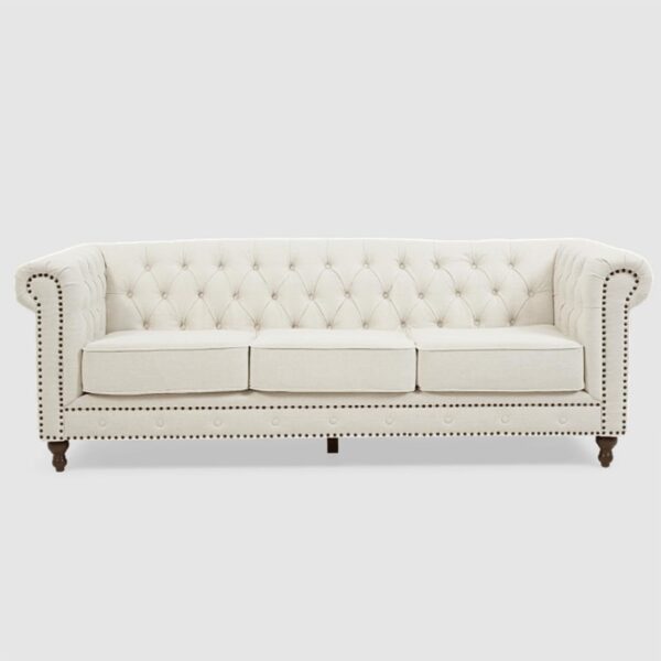 2 Seater Sofa (White) - Image 2