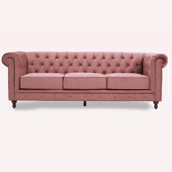 2 Seater Sofa (Pink) - Image 2