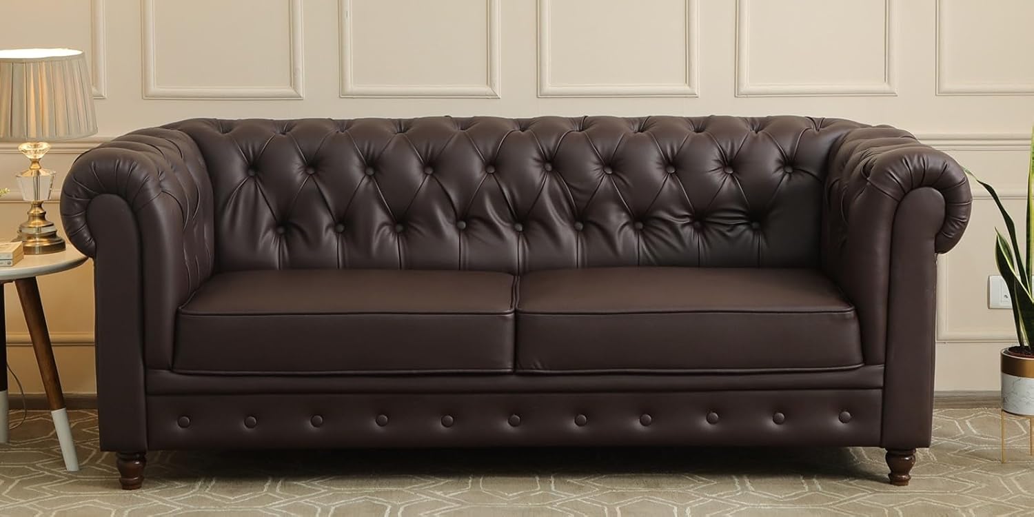 2 Seater Sofa (Brown)