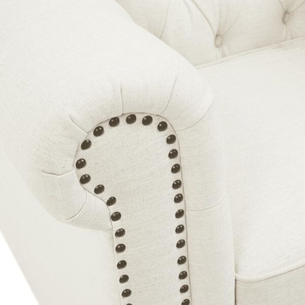 2 Seater Sofa (White) - Image 3
