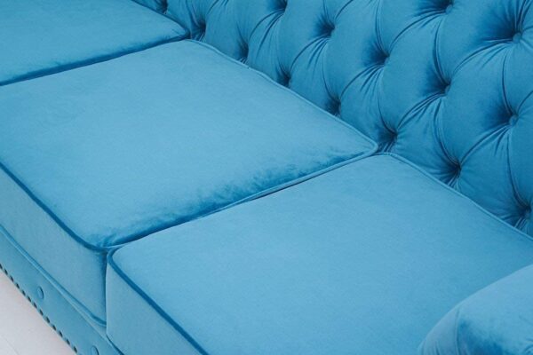 3 Seater Sofa (Blue) - Image 3