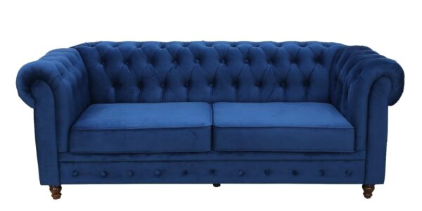 2 Seater Sofa (Blue) - Image 2