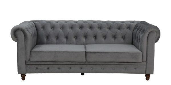2 Seater Sofa (Grey) - Image 4
