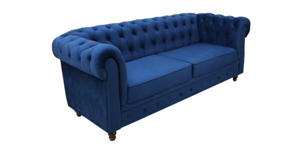 2 Seater Sofa (Blue) - Image 3