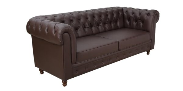 2 Seater Sofa (Brown) - Image 6