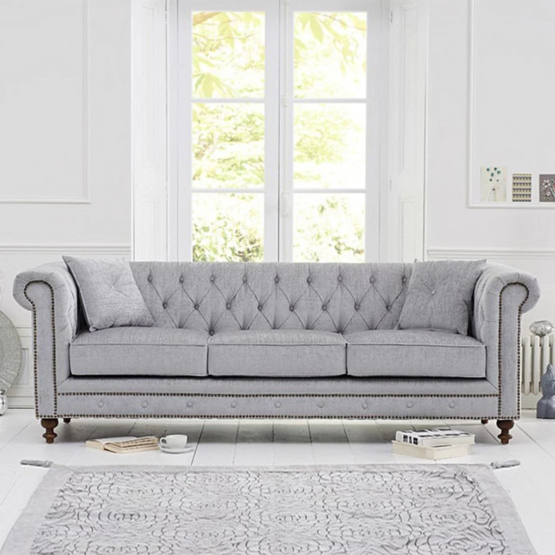 Luxury Tufted Chesterfield 3 Seater Sofa