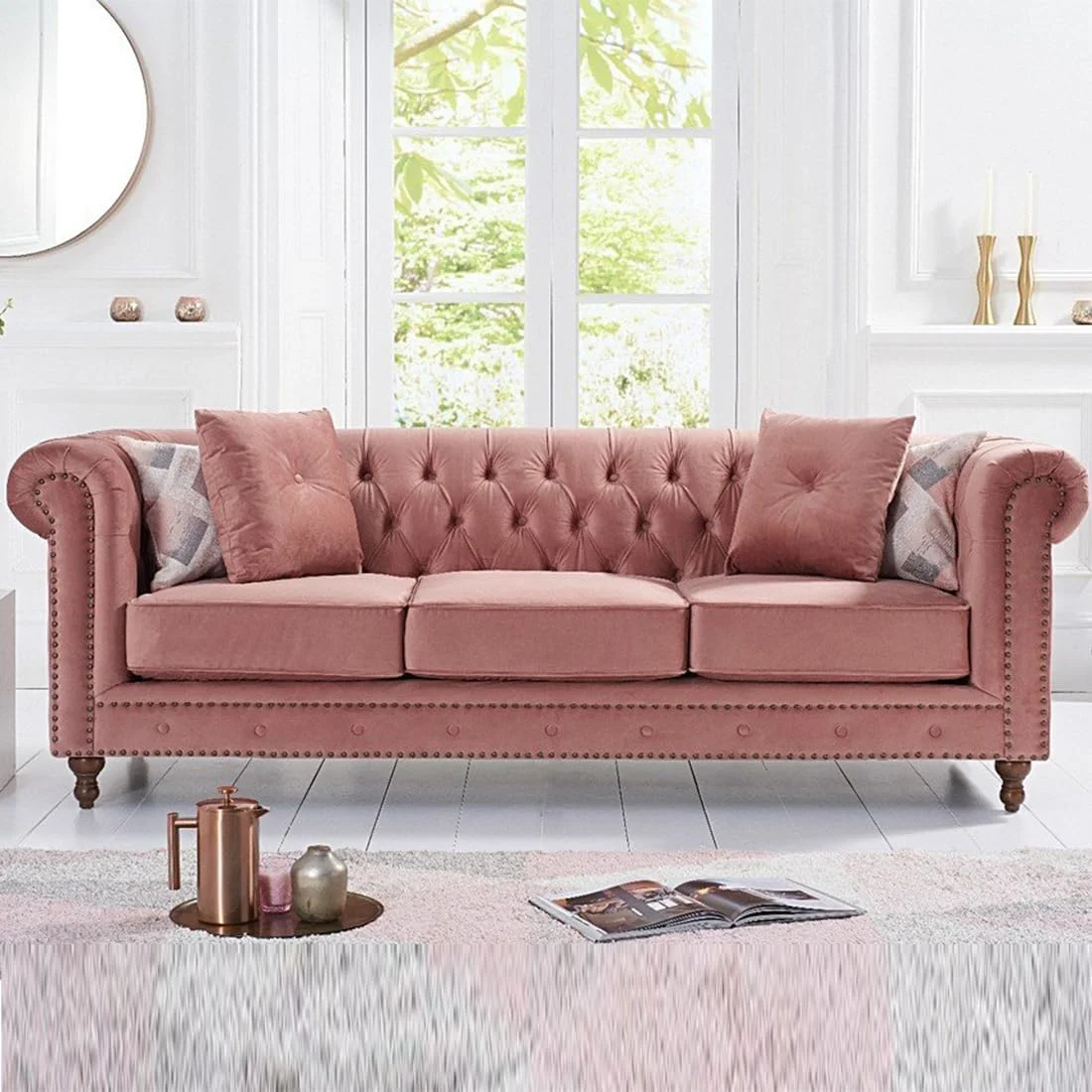 Luxury Tufted Chesterfield 3 Seater Sofa