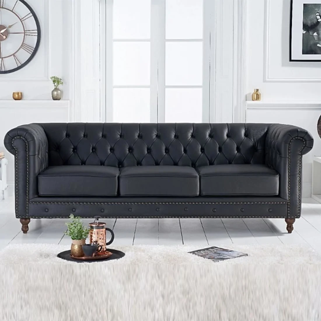 Luxury Tufted Chesterfield 3 Seater Sofa