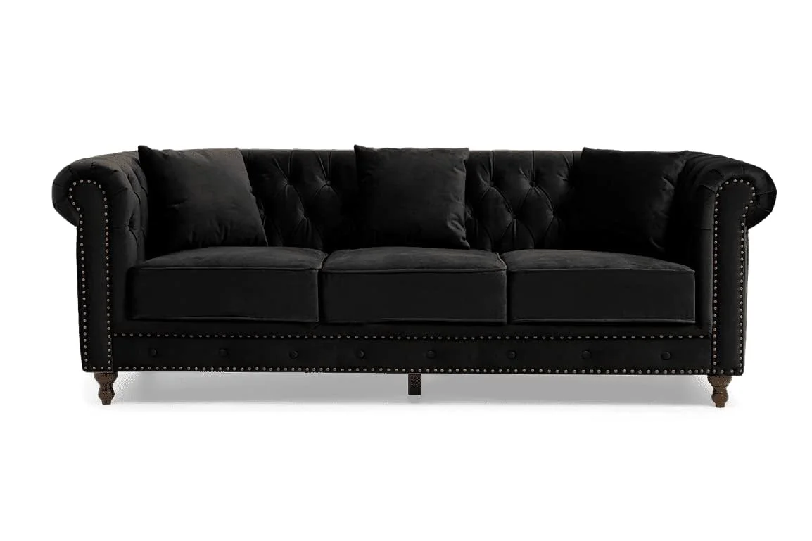 Luxury Tufted Chesterfield 3 Seater Sofa - Image 3