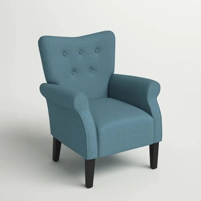 Living Room Accent Chair with Wooden Legs