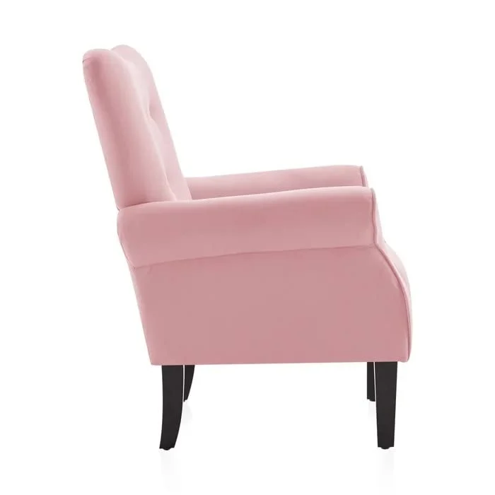 Living Room Accent Chair with Wooden Legs - Image 7