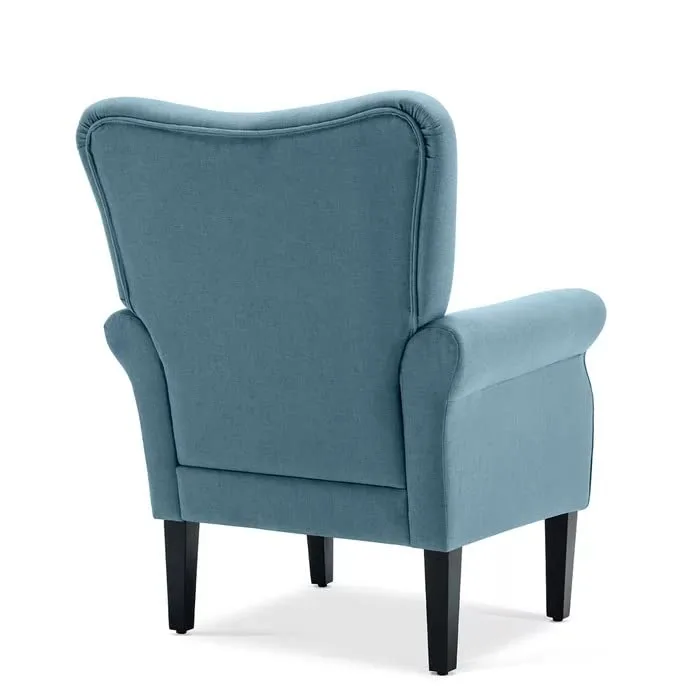 Living Room Accent Chair with Wooden Legs - Image 7