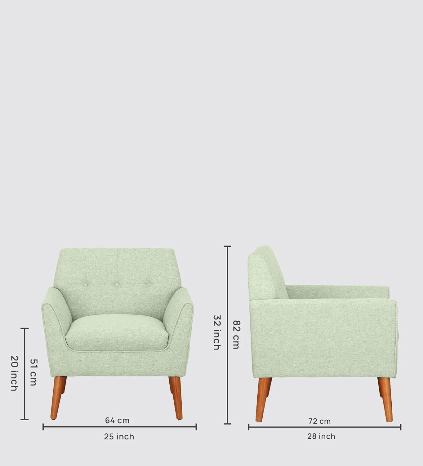 Compact Living Room Accent Chair - Image 3